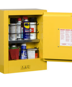 Sure-Grip&reg; EX Mini Flammable Safety Cabinet, transportable, 1 shelf, 1 m/c door