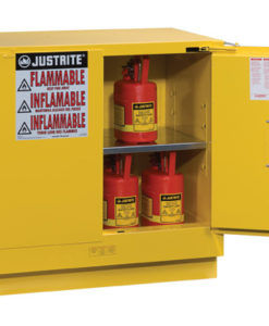 Sure-Grip&reg; EX Undercounter Flammable Safety Cabinet, Cap. 22 gallons, 1 shelf, 2 s/c doors