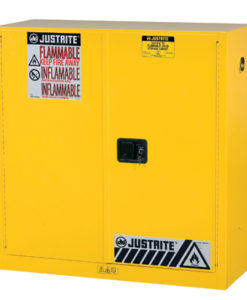 Sure-Grip&reg; EX Flammable Safety Cabinet, Dims. 44″H, Cap. 30 gal., 1 shelf, 2 m/c doors