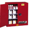 Sure-Grip&reg; EX Combustibles Safety Cabinet for paint and ink, Cap. 40 gal., 3 shelves, 2 m/c doors
