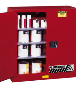 Sure-Grip&reg; EX Combustibles Safety Cabinet for paint and ink, Cap. 40 gal., 3 shelves, 2 m/c doors