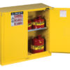 Sure-Grip&reg; EX Flammable Safety Cabinet, Cap. 30 gallons, 1 shelf, 2 self-close doors