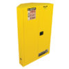 SURE-GRIP&reg; EX CORNER FLAMMABLE SAFETY CABINET, CAP. 45 GALLONS, 2 SHELVES, 2 M/C DOORS