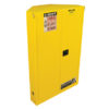 SURE-GRIP&reg; EX CORNER FLAMMABLE SAFETY CABINET, CAP. 45 GALLONS, 1 SHELVES, 2 S/C DOORS