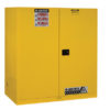 Sure-Grip&reg; EX Vertical Drum Safety Cabinet and Drum Support, Cap. 110 gal., 1 shelf, 2 s/c doors