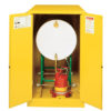 Sure-Grip&reg; EX Horizontal Drum Safety Cabinet with Cradle Track, Cap. 55-gal. drum, 2 m/c doors