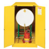 Sure-Grip&reg; EX Horizontal Drum Safety Cabinet with Cradle Track, Cap. 55-gal. drum, 2 s/c doors