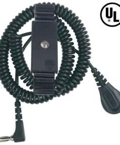 91070 – Adjustable Metal Wrist Strap Kit – 6 Foot Coil Cord with Right Angle Banana Plug