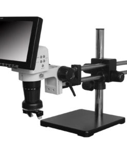 LCD Zoom Video Microscope, Dual-Arm Boom Stand