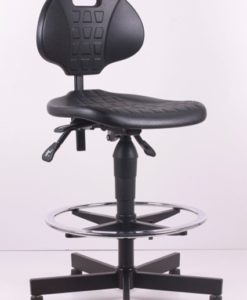 Tall Cleanroom ESD chair (Model: IN-277-BK)
