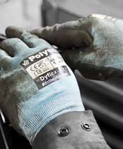 Polyco Dyflex Air anti-cut gloves with Dyneema Diamond Technology liner and PU palm coating