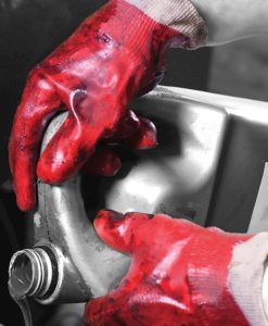 Red PVC Knit Wrist™ P10R