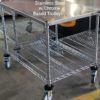 Stainless Steel with Chrome Base Trolley 1