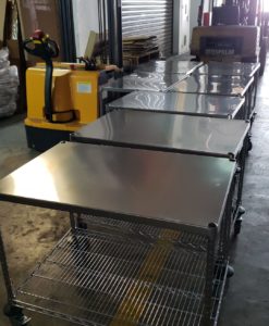 Stainless Steel with Chrome Base Trolley 5