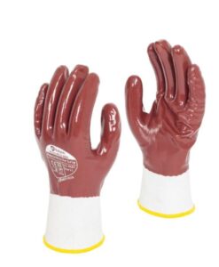 Polyco Matrix Nitrile Grip 11-MAT full dip red nitrile coated glove