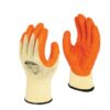 Polyco Matrix S Grip 50-MAT orange crinkle latex palm coated glove