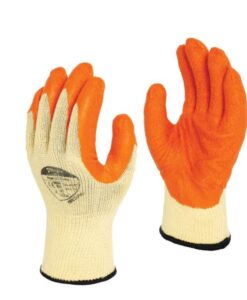 Polyco Matrix S Grip 50-MAT orange crinkle latex palm coated glove