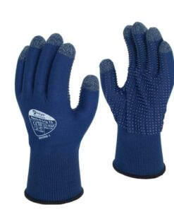 Polyco Matrix D Grip TS 75-MAT blue PVC dotted palm touchscreen glove