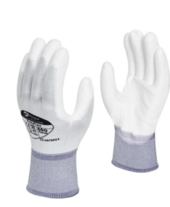 Polyflex White 880 seamless white nylon polyurethane palm coated glove pair