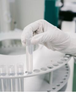 Otect N310 Nitrile Cleanroom Gloves in laboratory cleanroom use